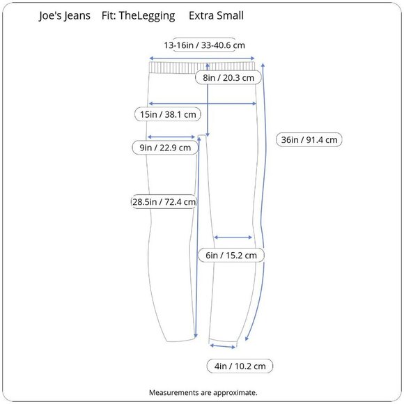 Joe's Jeans Fit The Legging Jeggings Pull On Elastic Waistband Extra Small XS - Picture 14 of 15